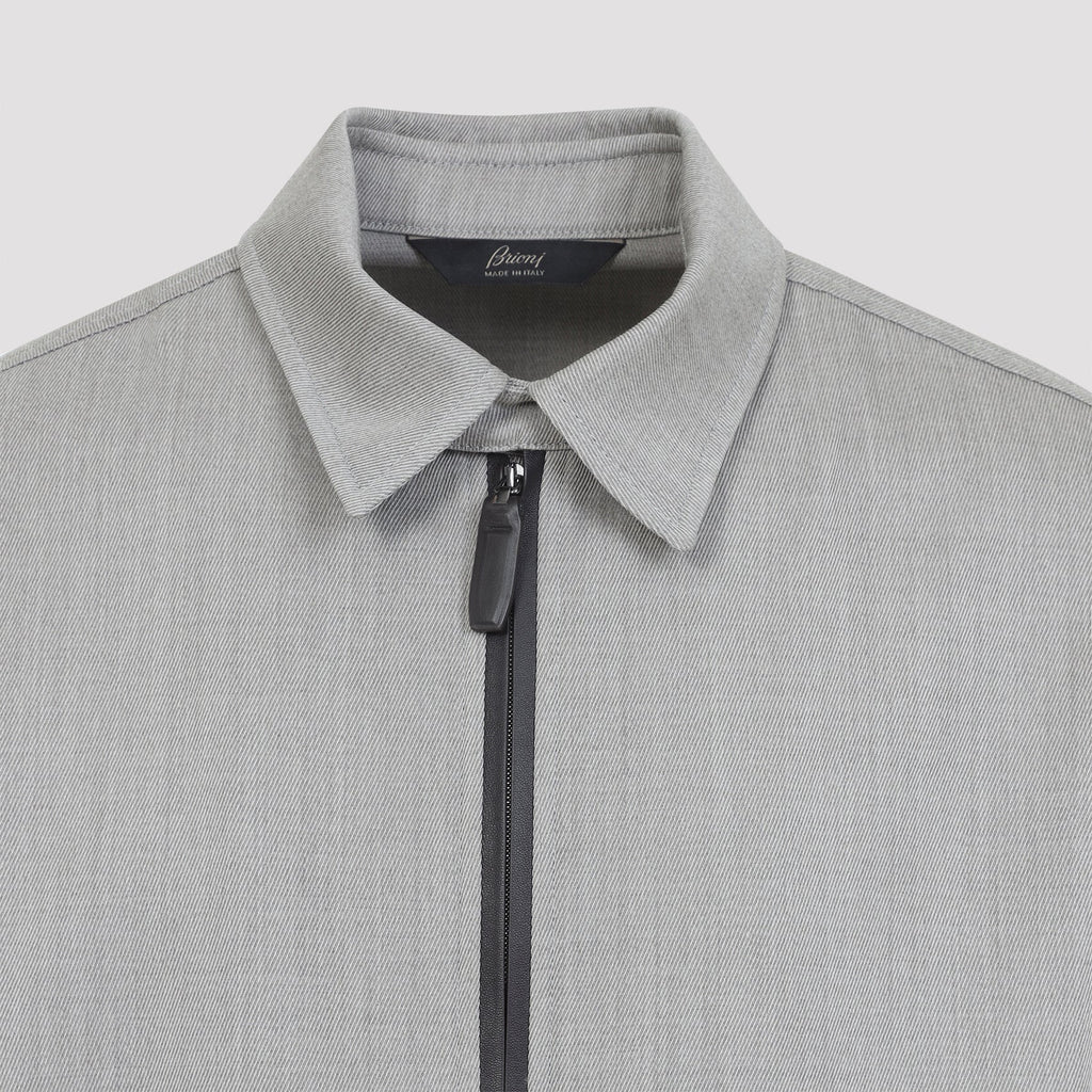 Brioni Zip Up Blouson Jacket