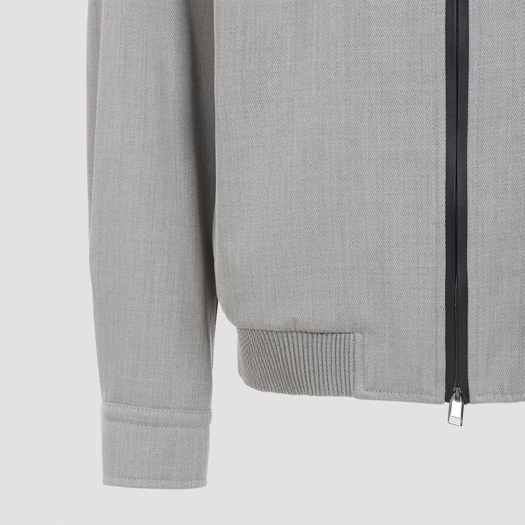 Brioni Zip Up Blouson Jacket