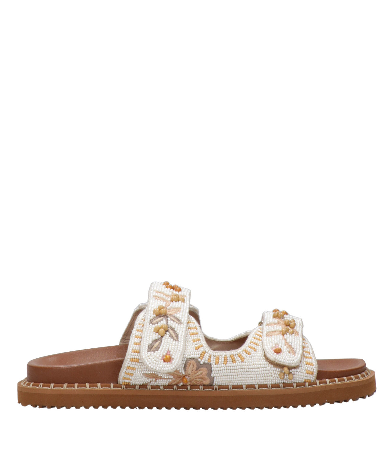 De Siena Shoes Sandals White+Ocre