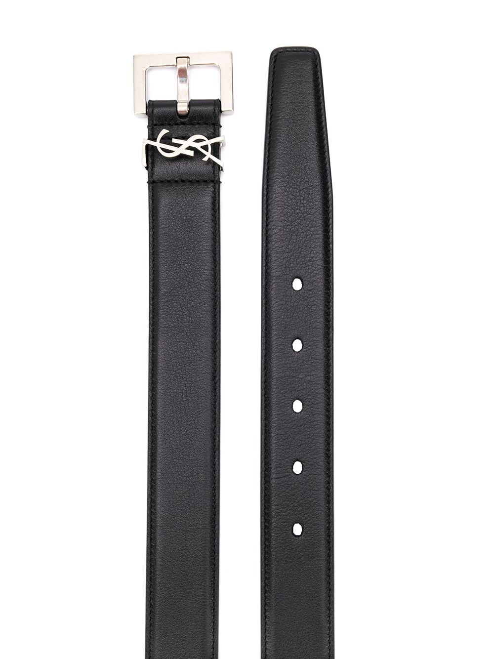 Saint Laurent Cassandre Leather Belt