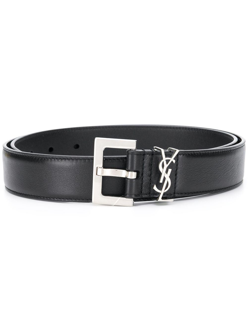 Saint Laurent Cassandre Leather Belt