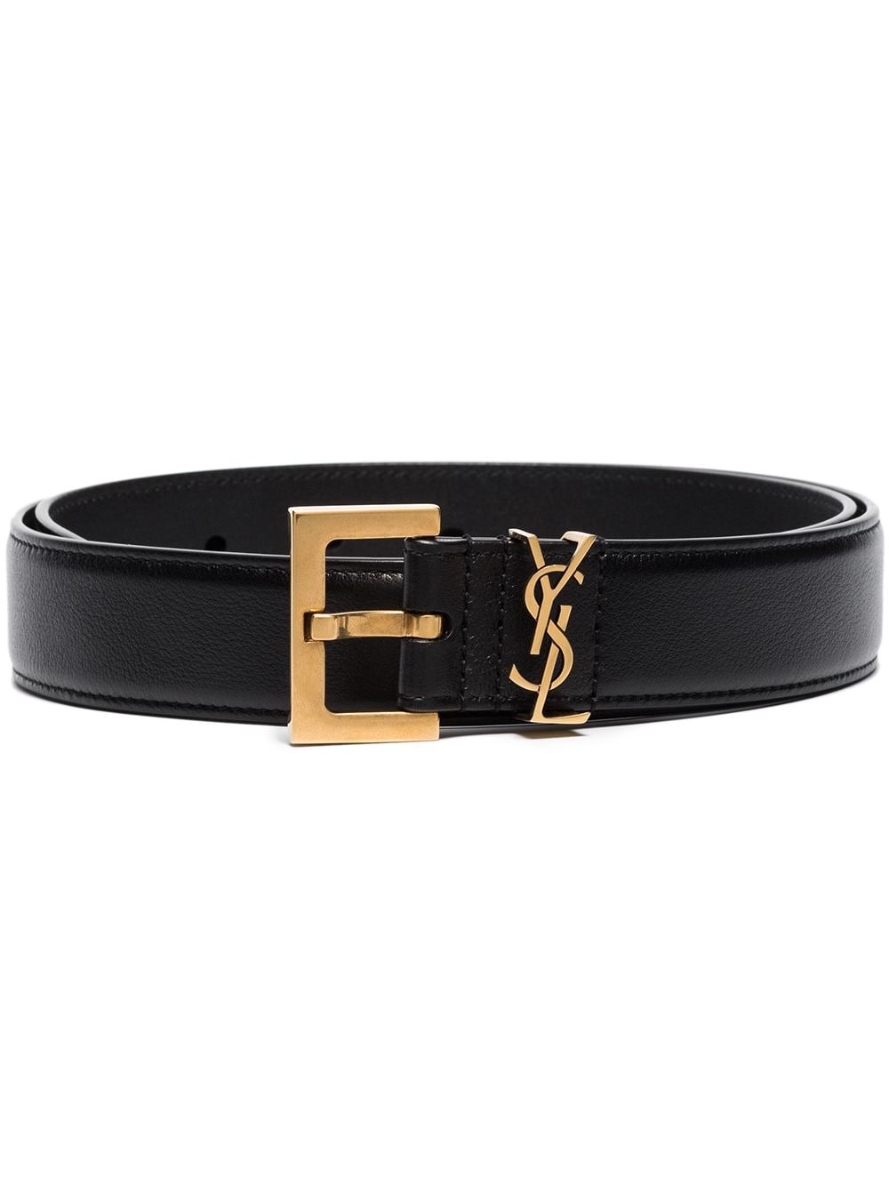Saint Laurent Cassandre Leather Belt
