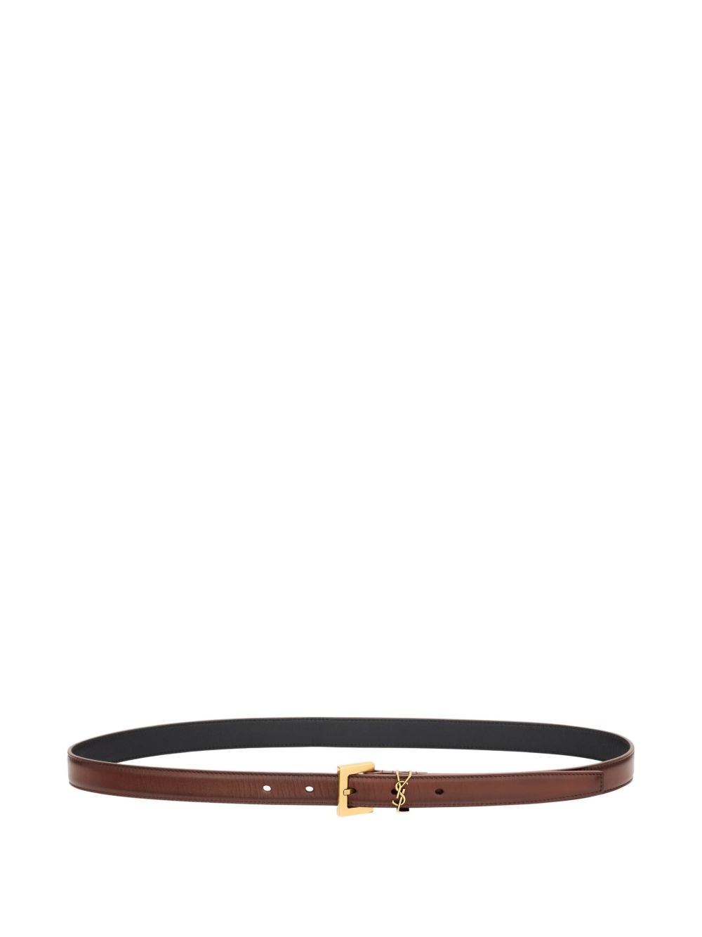Saint Laurent Cassandre Leather Belt