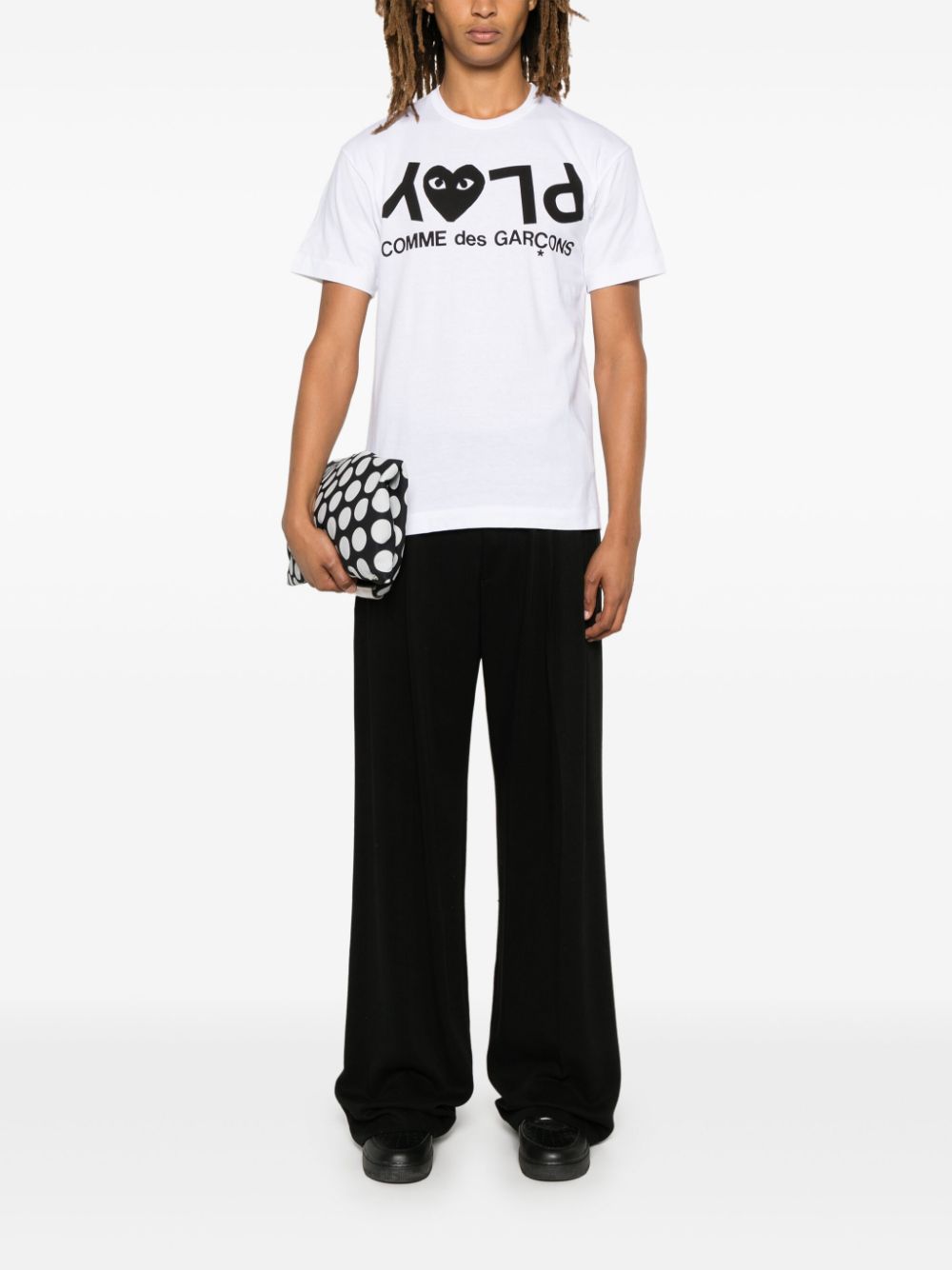 Comme Des Garcons Logo Cotton T Shirt
