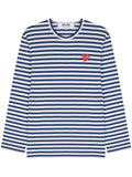 Comme Des Garcons Striped Cotton T Shirt