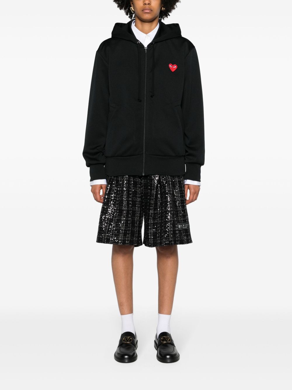 Comme Des Garcons Logo Cotton Hoodie