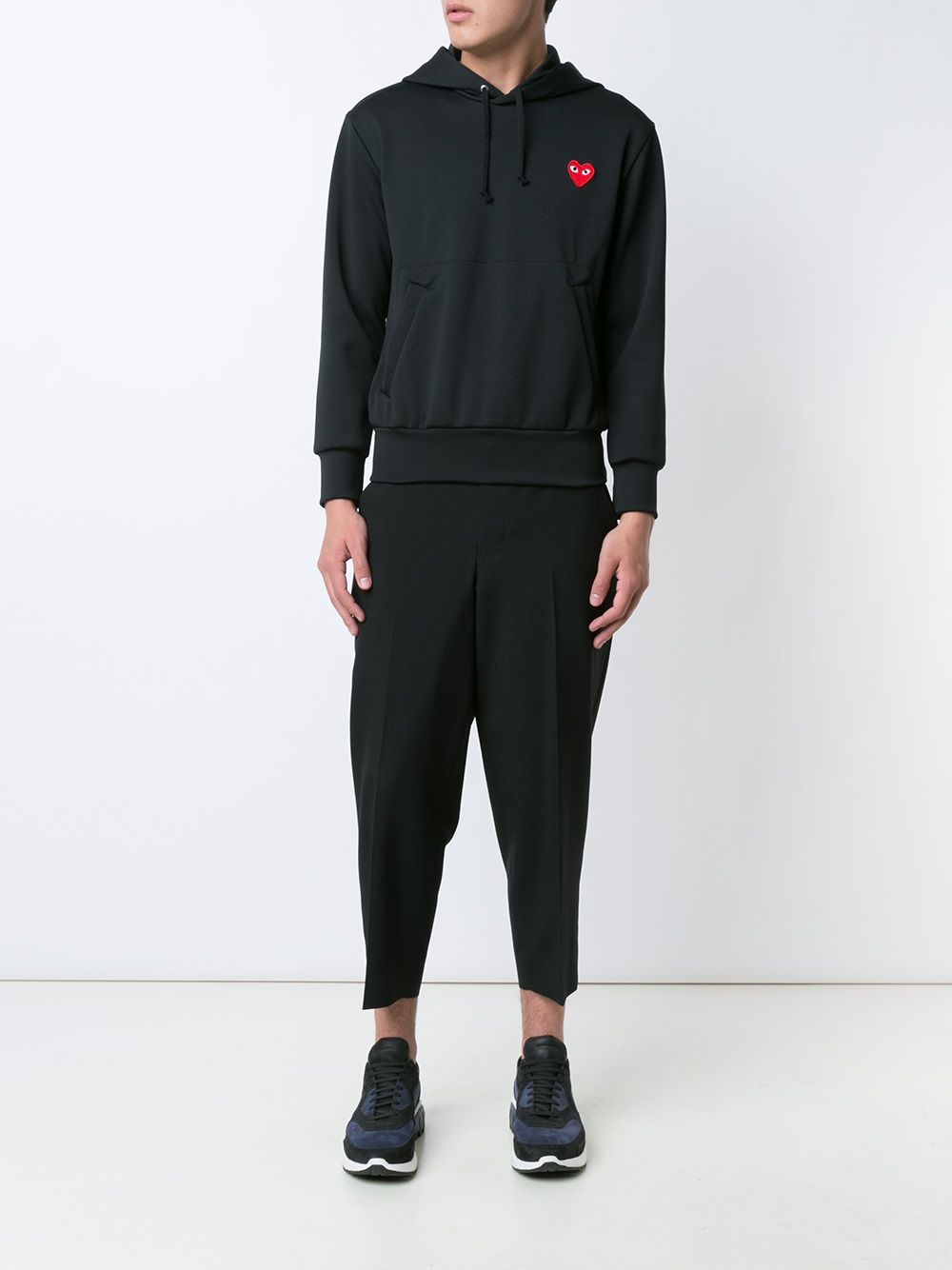 Comme Des Garcons Logo Cotton Hoodie