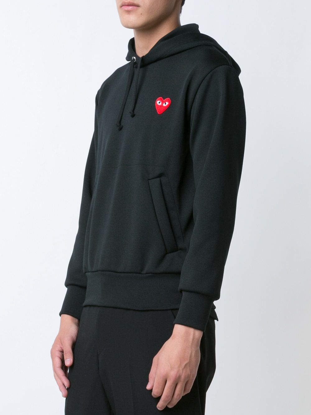 Comme Des Garcons Logo Cotton Hoodie