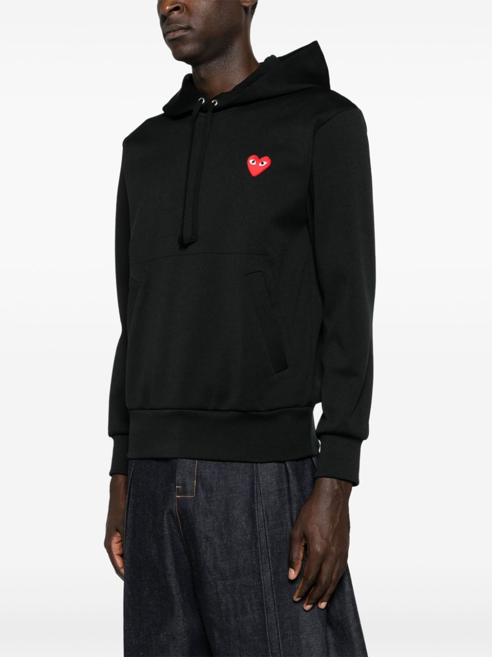 Comme Des Garcons Logo Cotton Hoodie
