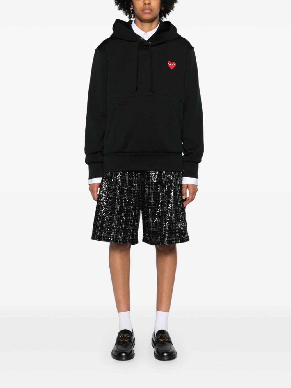 Comme Des Garcons Logo Cotton Hoodie