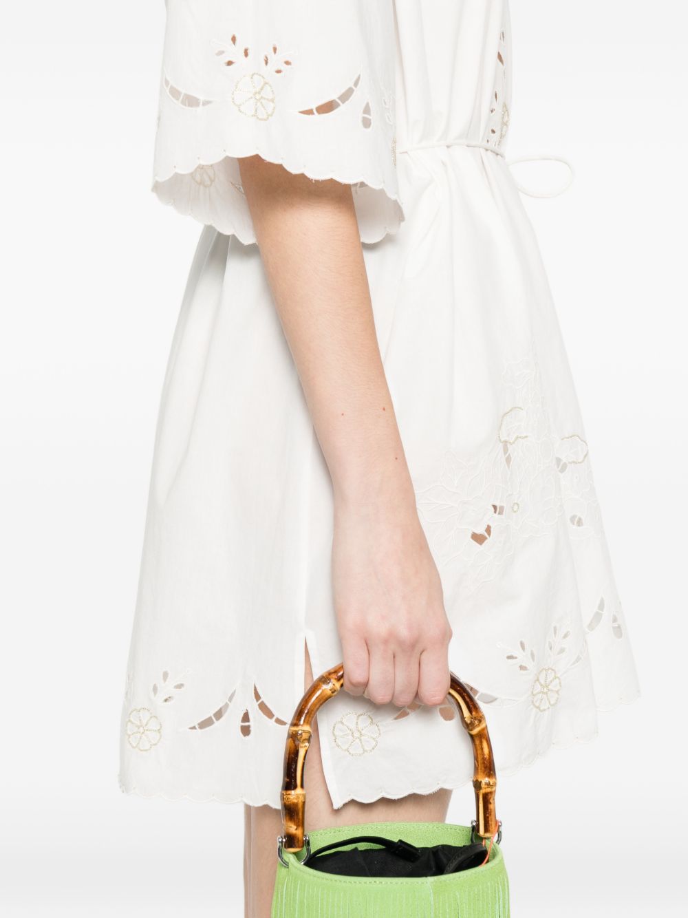 Forte Forte Embroidered Cotton Shirtdress