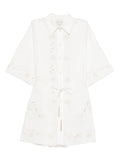 Forte Forte Embroidered Cotton Shirtdress
