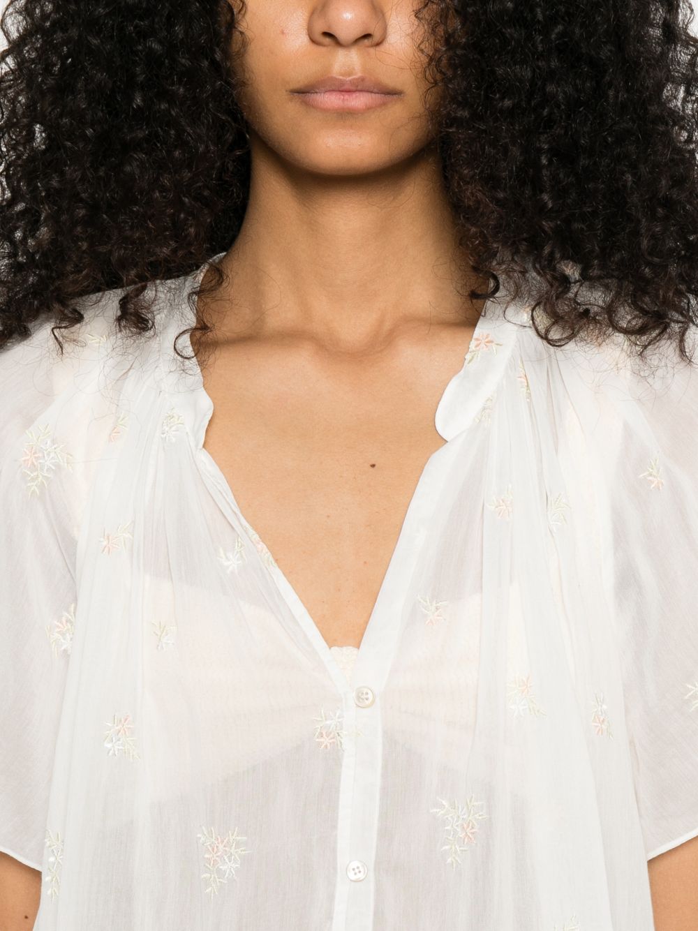 Forte Forte Embroidered Cotton Shirt