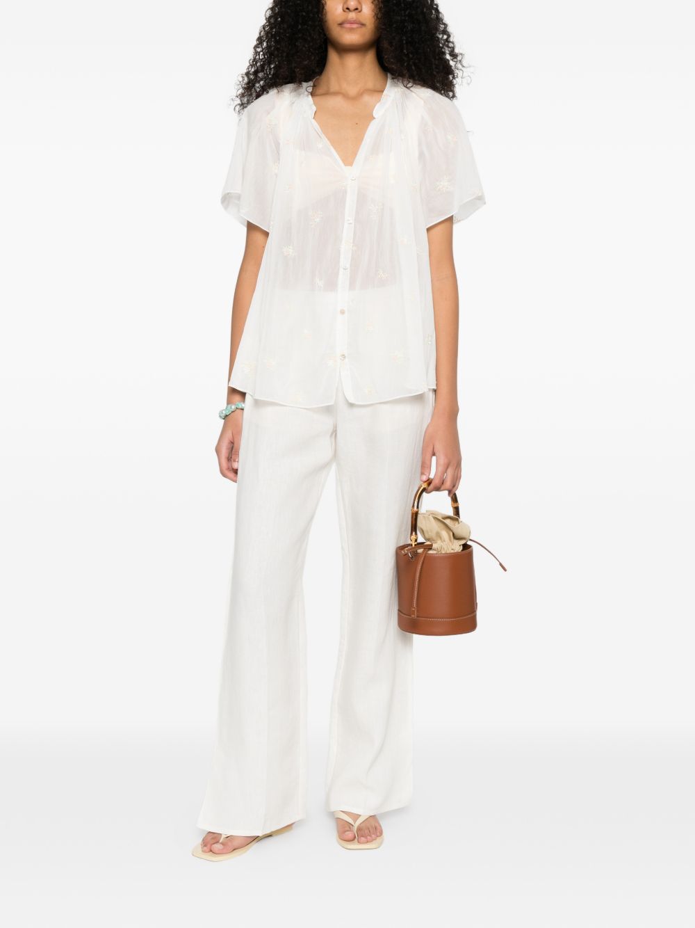 Forte Forte Embroidered Cotton Shirt