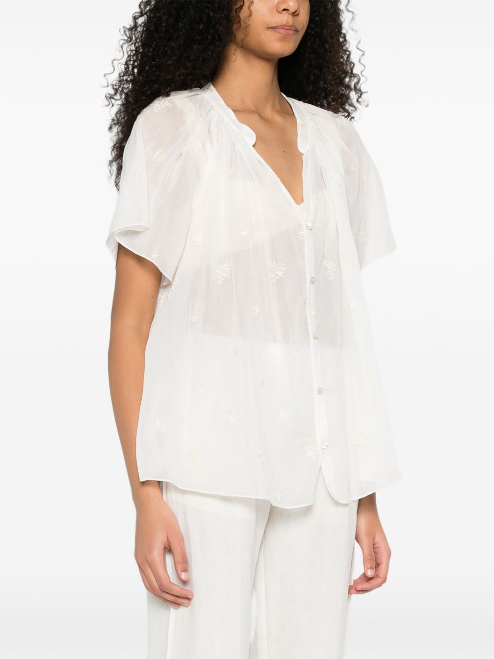 Forte Forte Embroidered Cotton Shirt