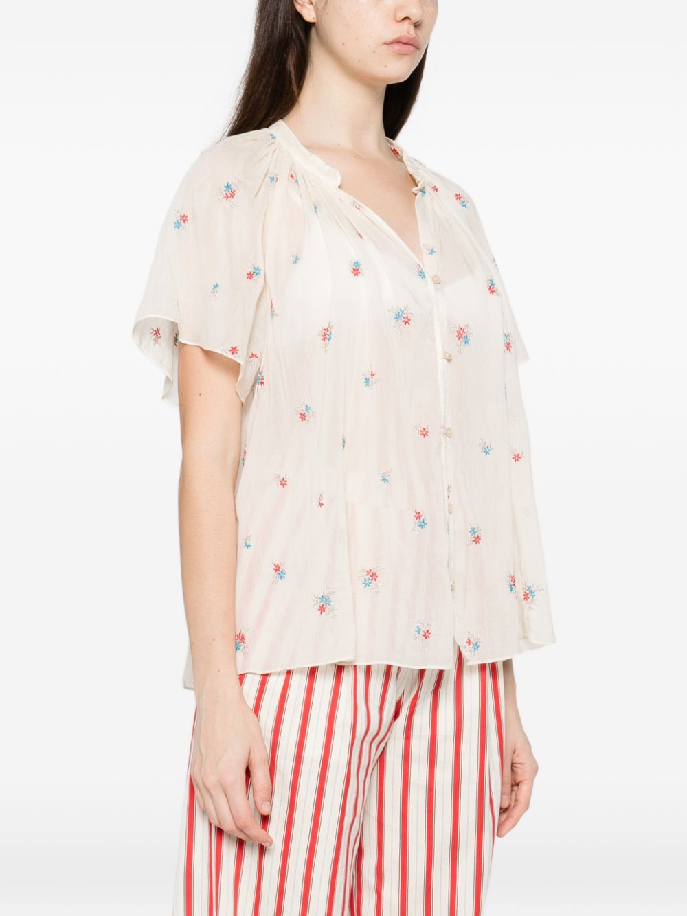 Forte Forte Embroidered Cotton Shirt