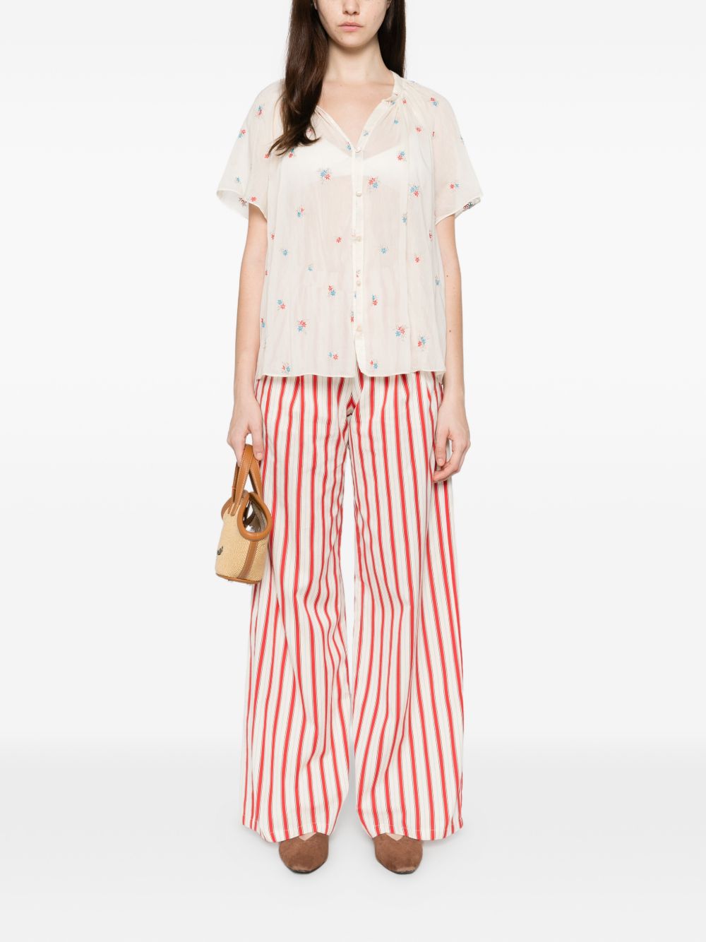 Forte Forte Embroidered Cotton Shirt