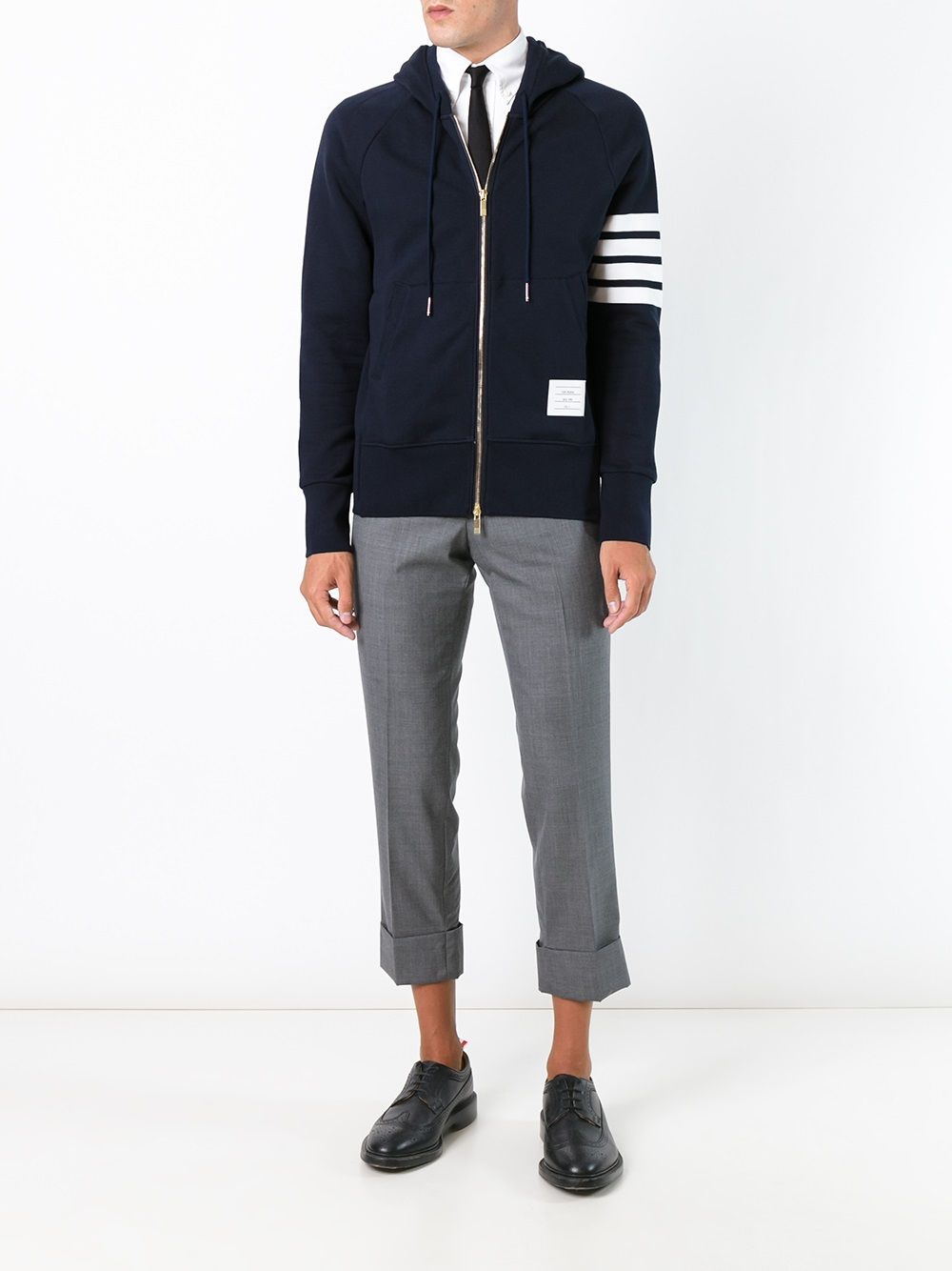 Thom Browne Cotton Zipped Hoodie