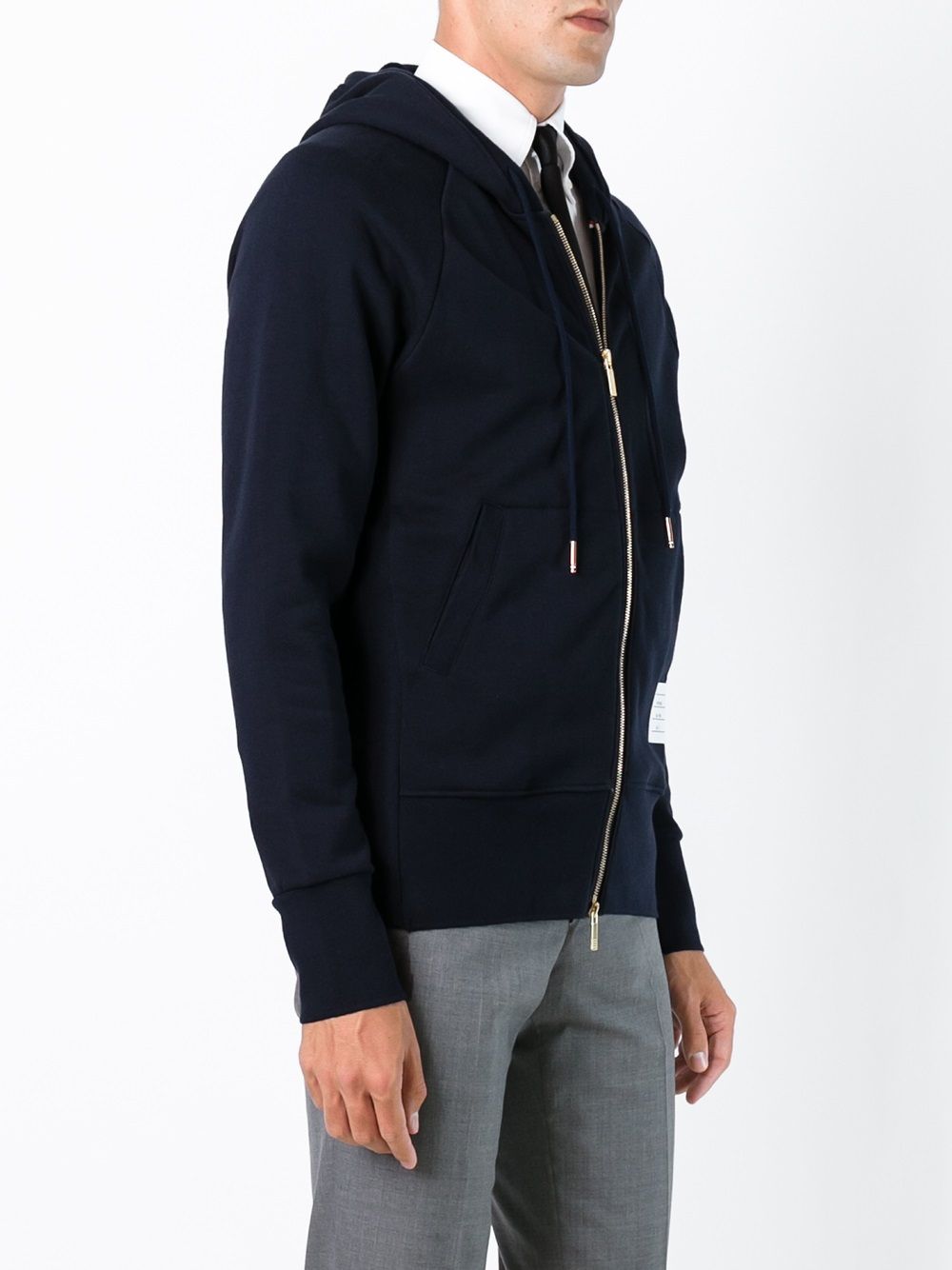 Thom Browne Cotton Zipped Hoodie