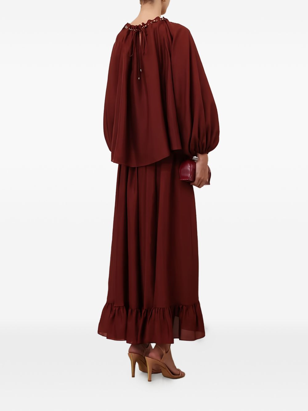 Zimmermann Aster Silk Maxi Skirt