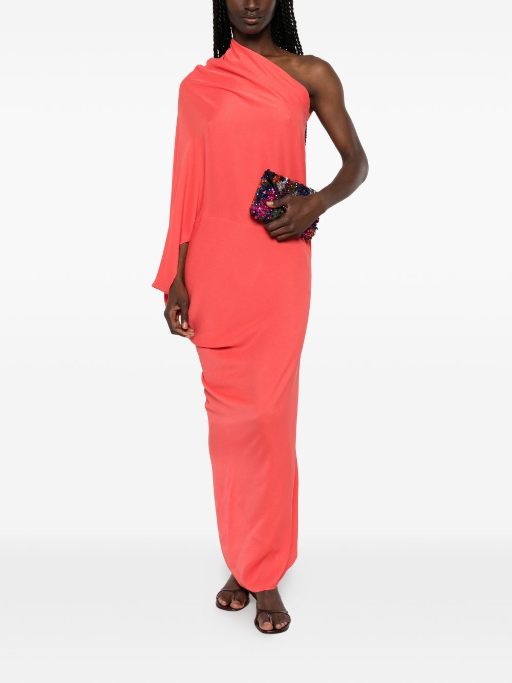 Cortana Delore Silk Long Dress