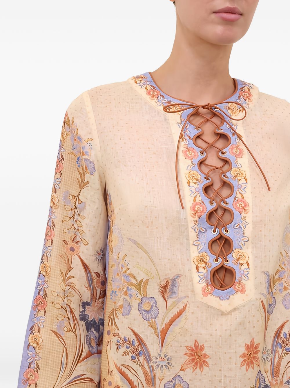 Zimmermann Indra Linen Mini Dress
