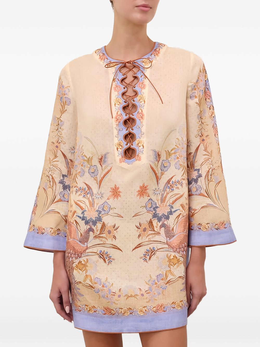 Zimmermann Indra Linen Mini Dress