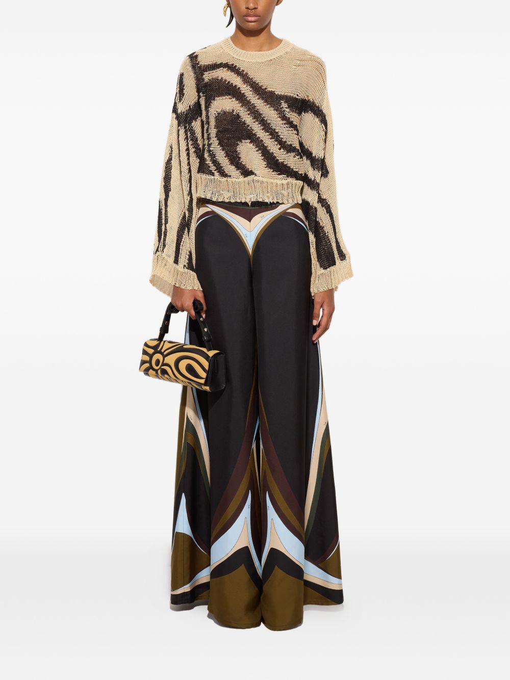 Pucci Printed Silk Trousers