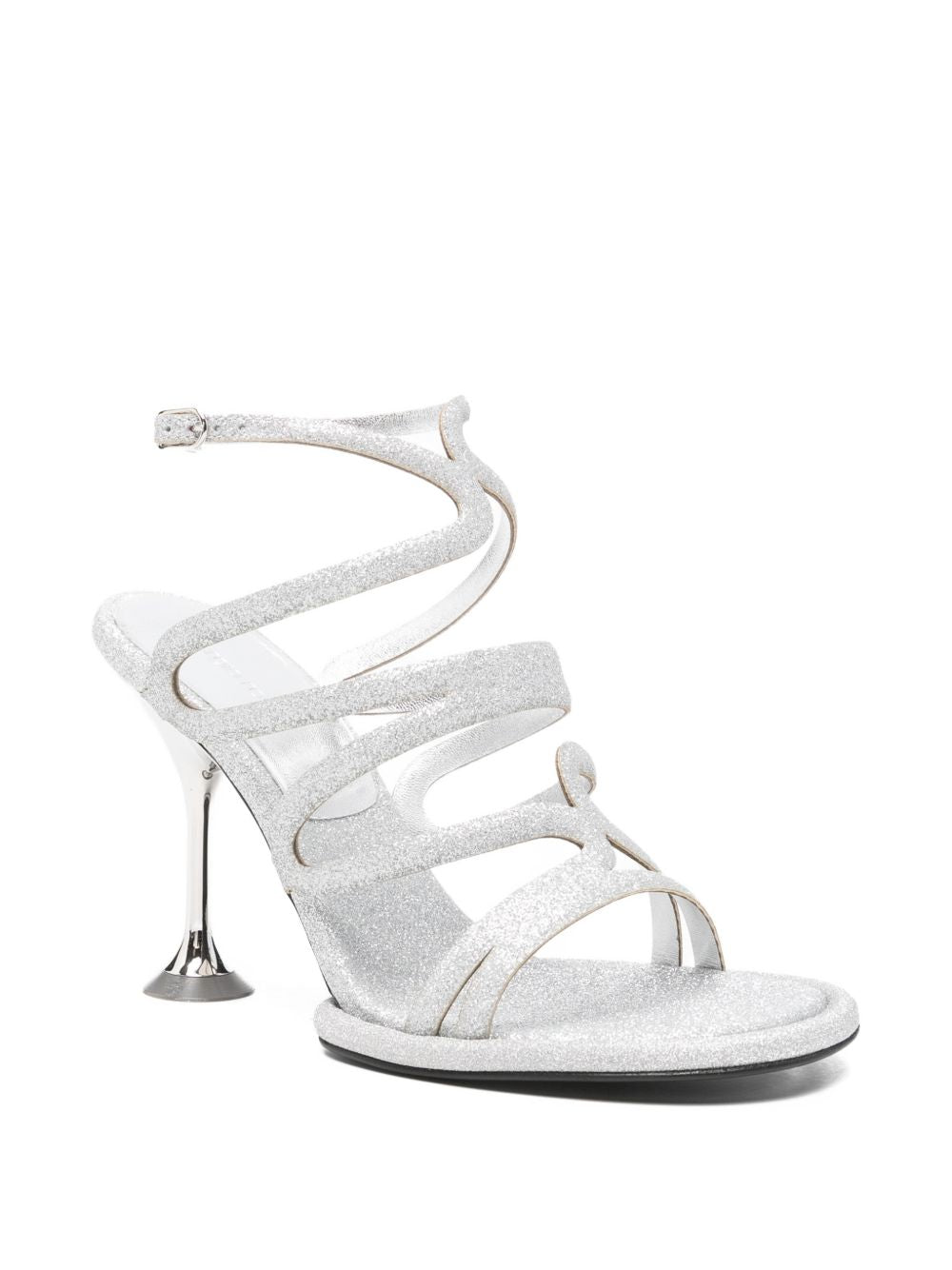 Sergio Rossi Glittered Heel Sandals