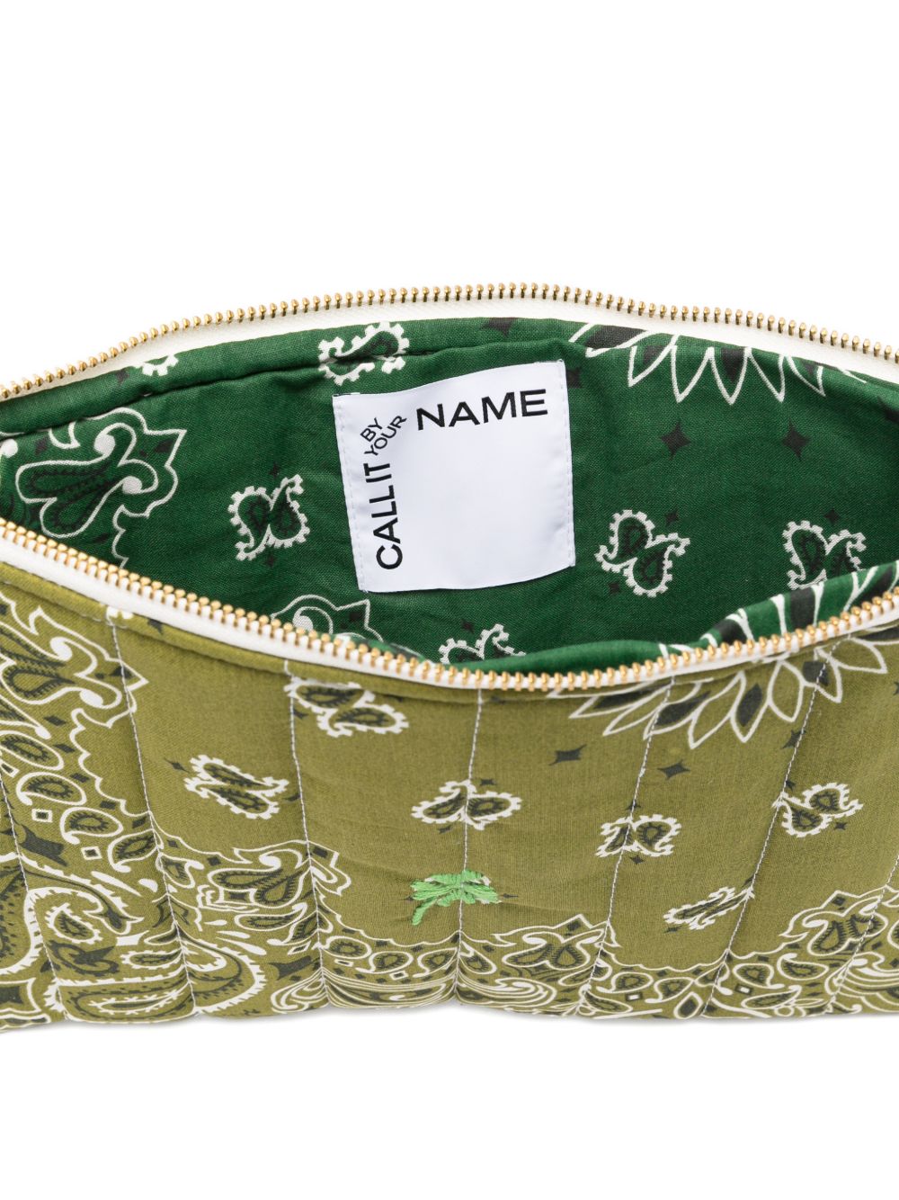 Call It By Your Name Cotton Zipped Pouch