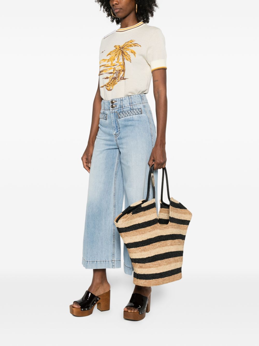Zimmermann Goldentime Large Rafia Tote