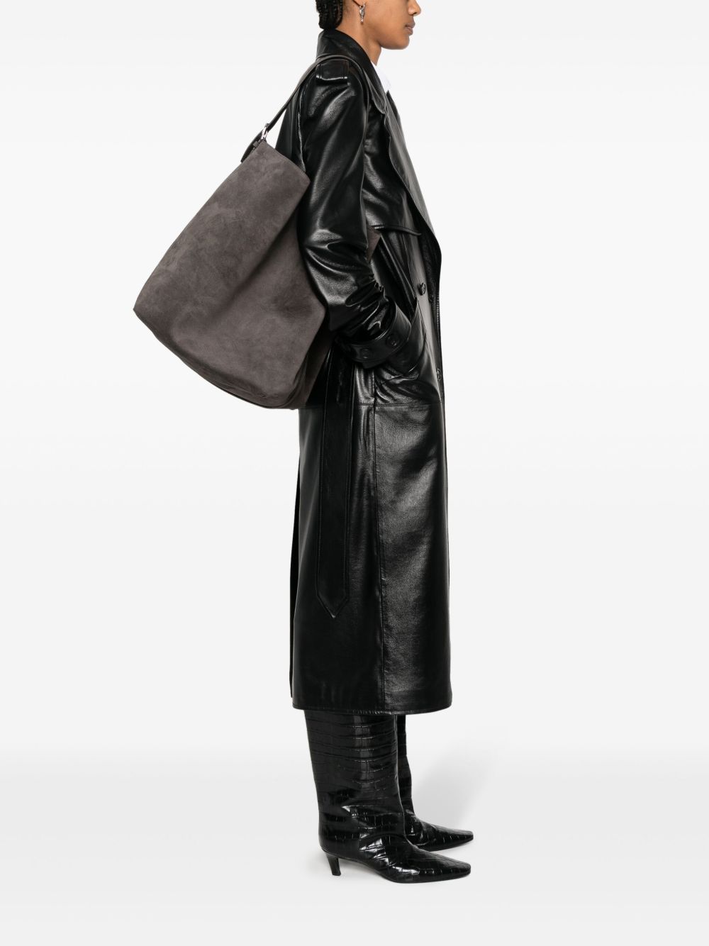 Toteme Pre Bleted Suede Leather Tote