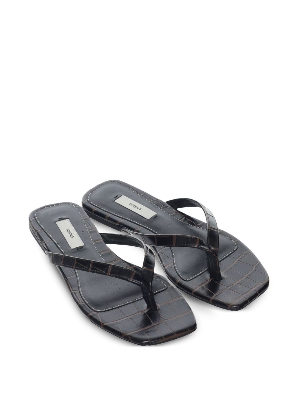 Toteme Pre Leather Flat Thong Sandals