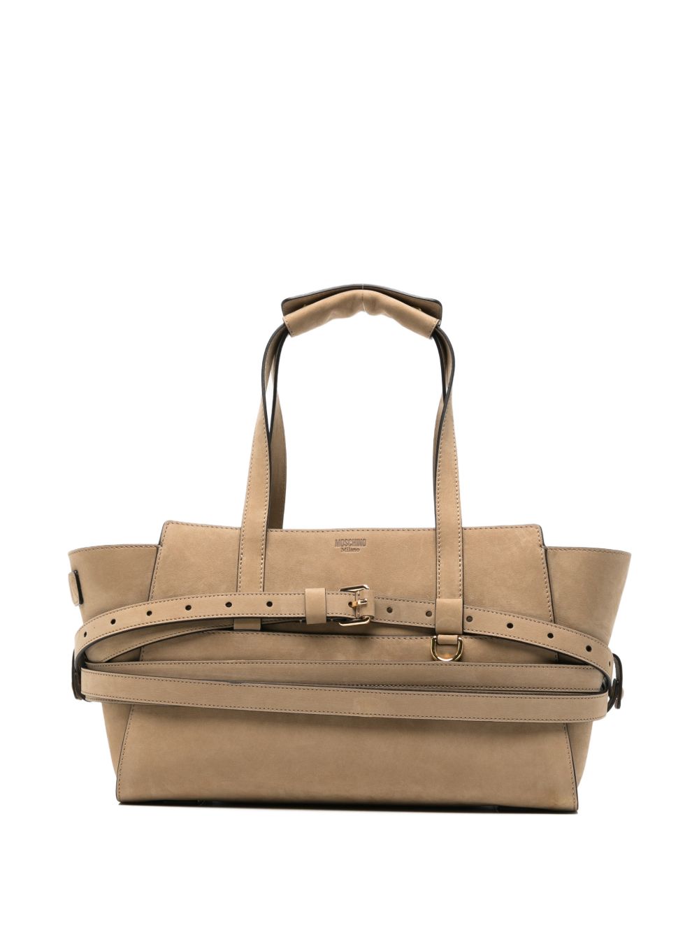 Moschino Tie Me Leather Handbag
