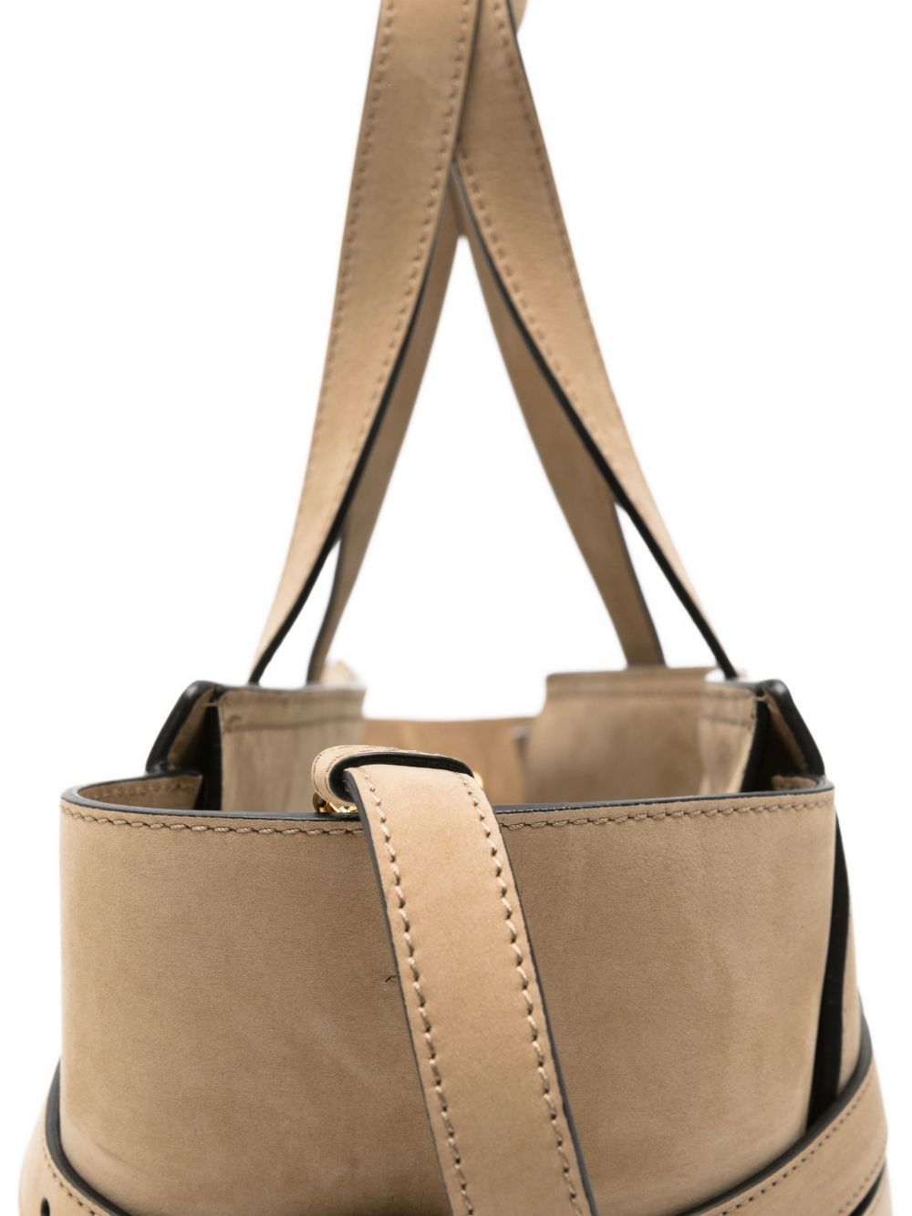 Moschino Tie Me Leather Handbag