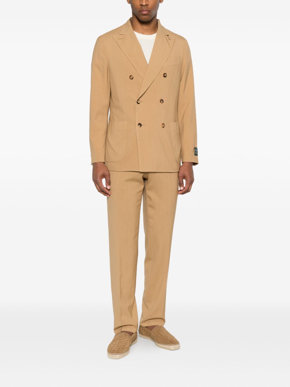 Boglioli Wool Double Breasted Suit