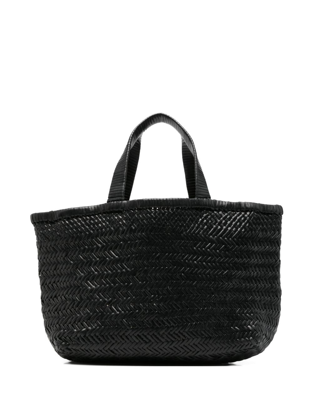 Manebi Medium Leather Tote Bag