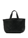 Manebi Medium Leather Tote Bag