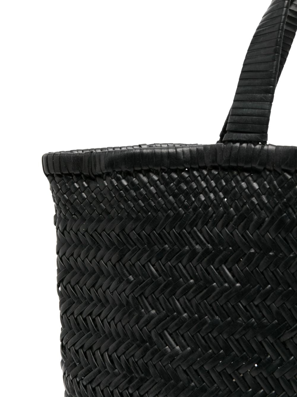 Manebi Medium Leather Tote Bag
