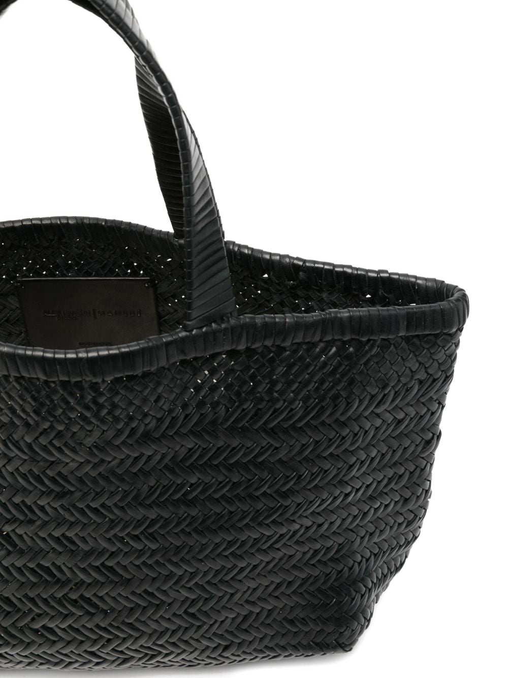 Manebi Medium Leather Tote Bag