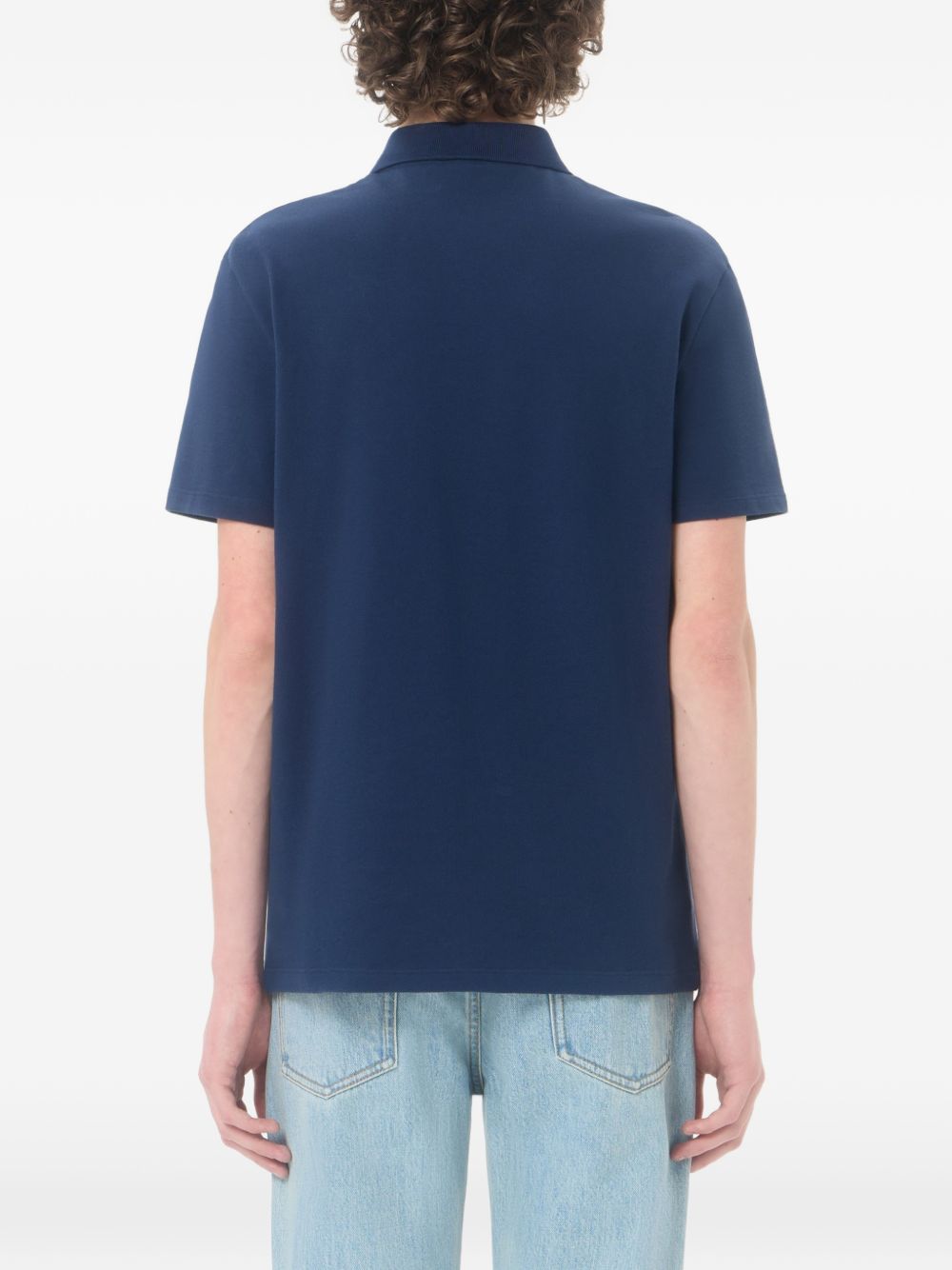 Valentino V Gold Cotton Polo Shirt