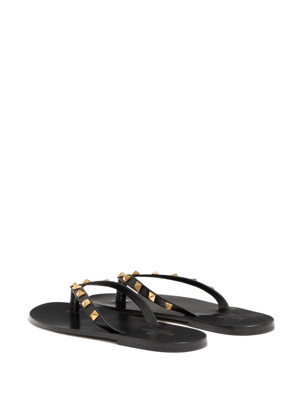 Valentino Garavani Rockstud Leather Thong Sandals