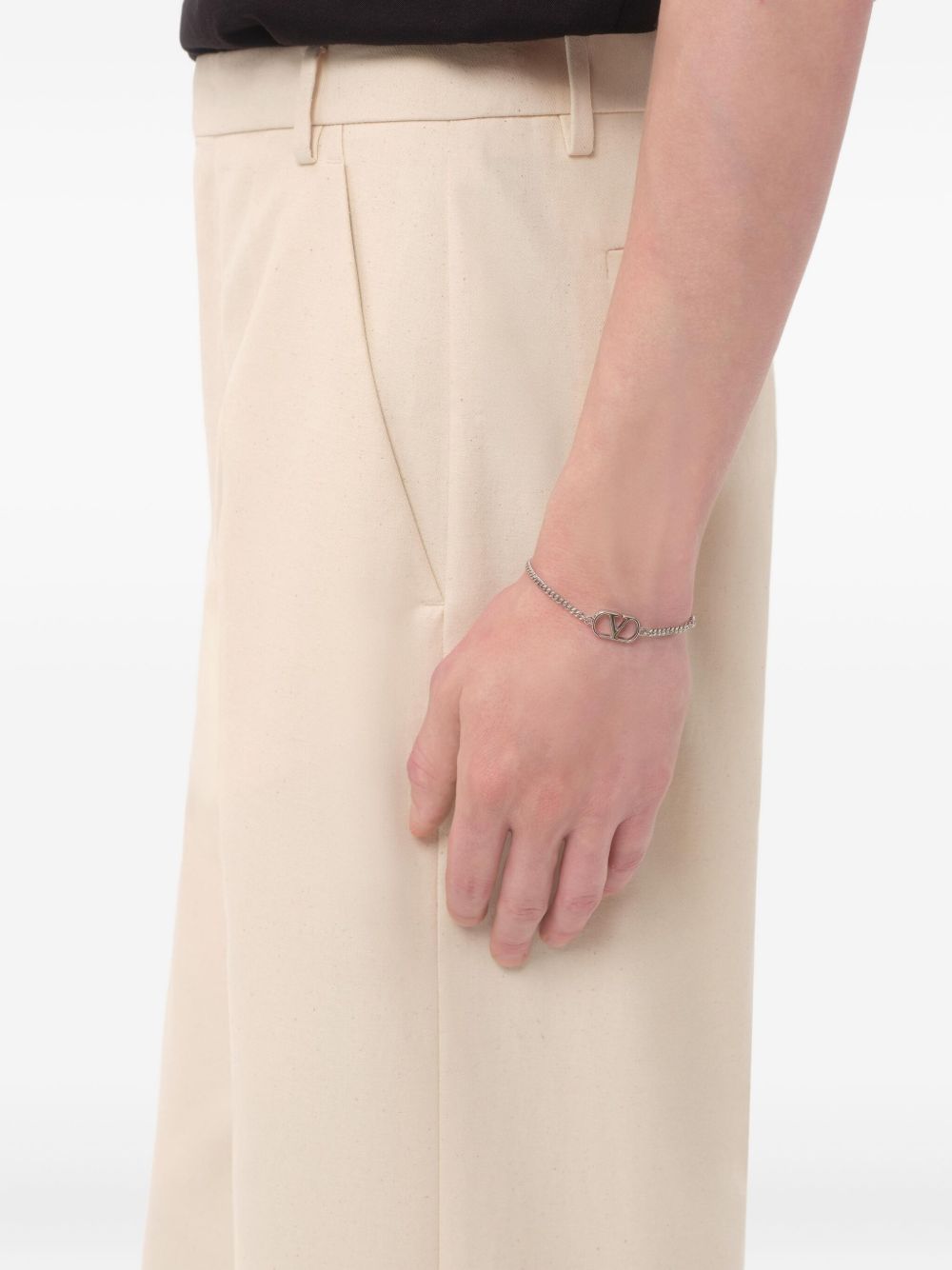 Valentino Garavani V Logo Signature Bracelet