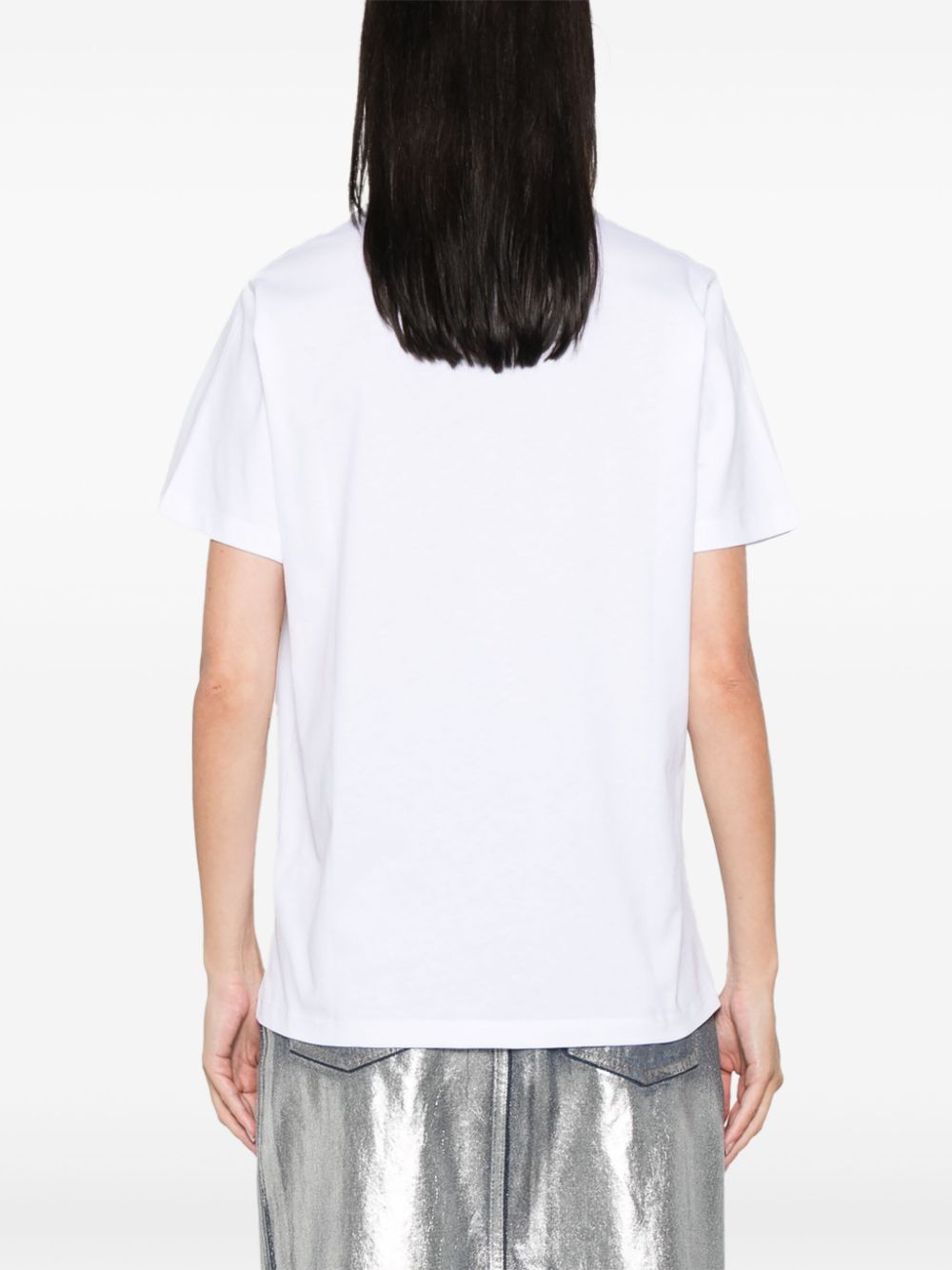 Ganni Printed Cotton T Shirt