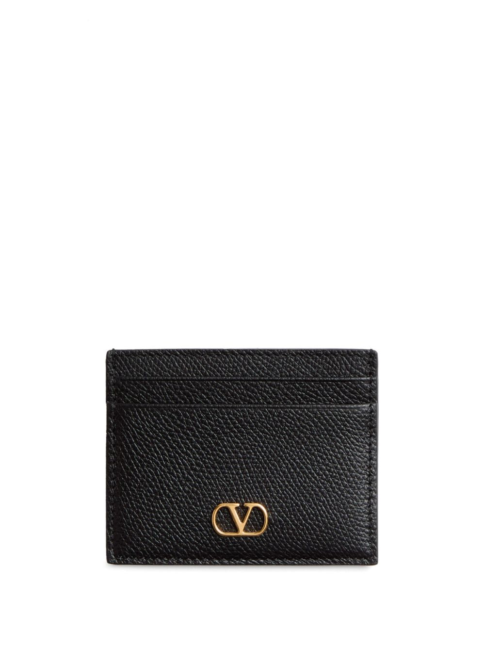 Valentino Garavani V Logo Signature Leather Card Case