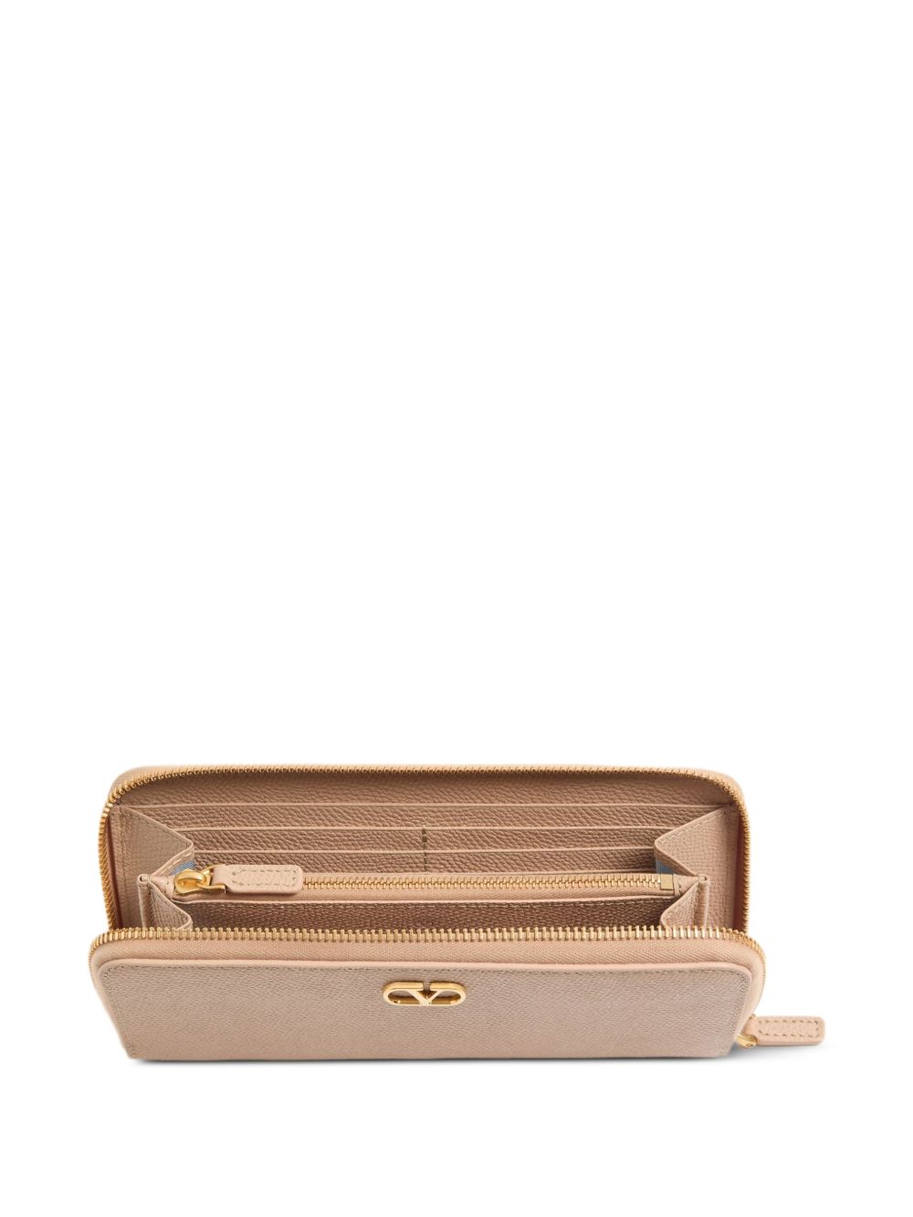 Valentino Garavani V Logo Signature Leather Wallet