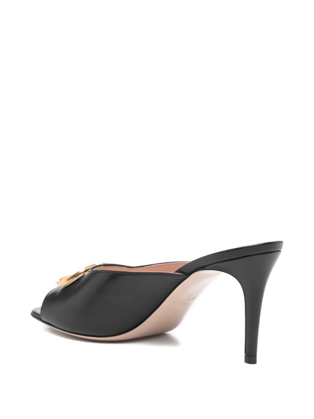 Valentino Garavani V Logo Signature Leather Mules
