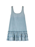 Ganni Organic Cotton Denim Mini Dress