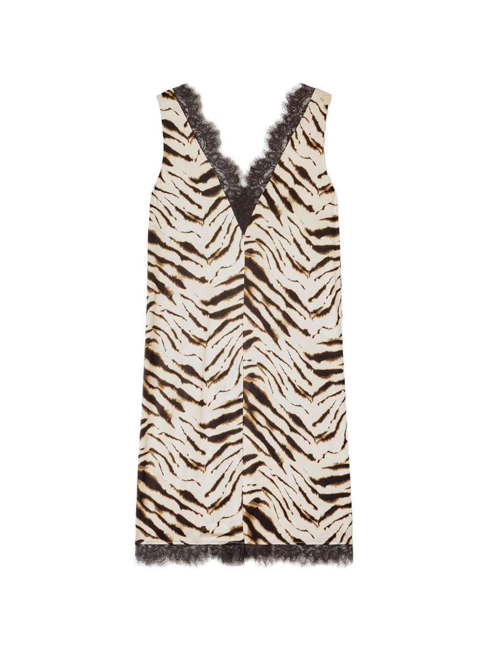 Ganni Zebra Print Midi Dress