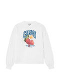 Ganni Printed Cotton T Shirt